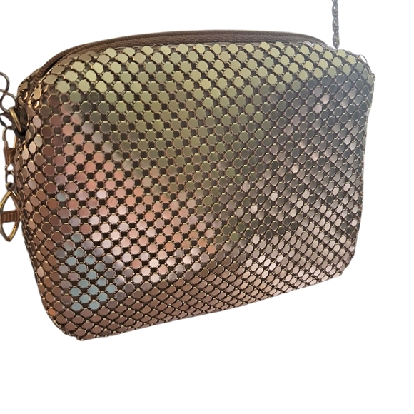 Vintage VTG Gold Chainmail Formal Party Clutch Purse Bag - Picture 4 of 9